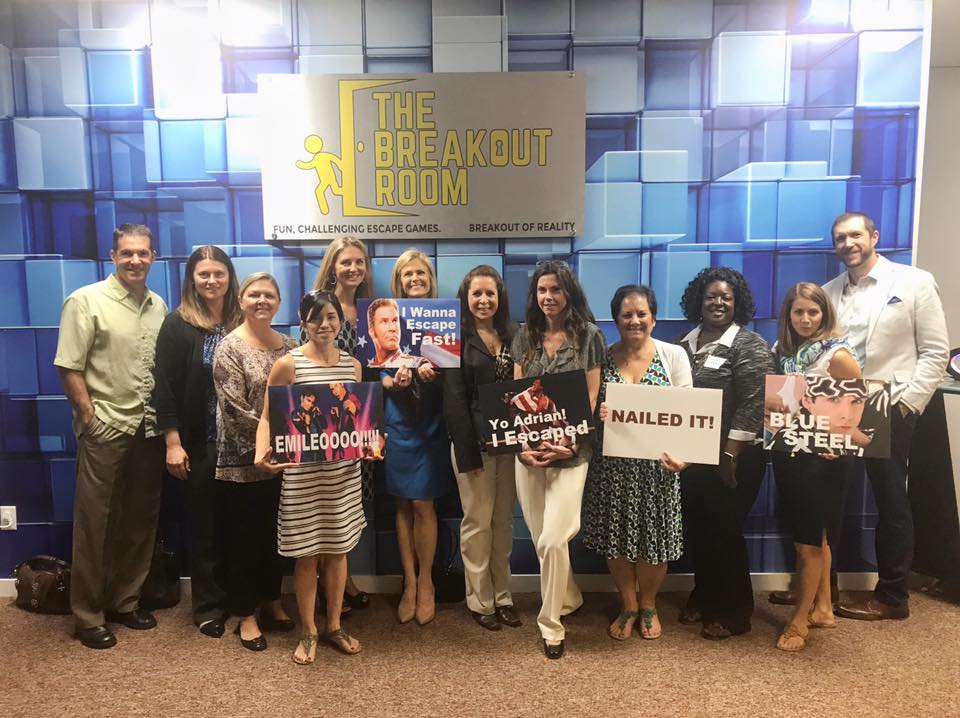 Fun team building event at the breakout room in wilmington nc